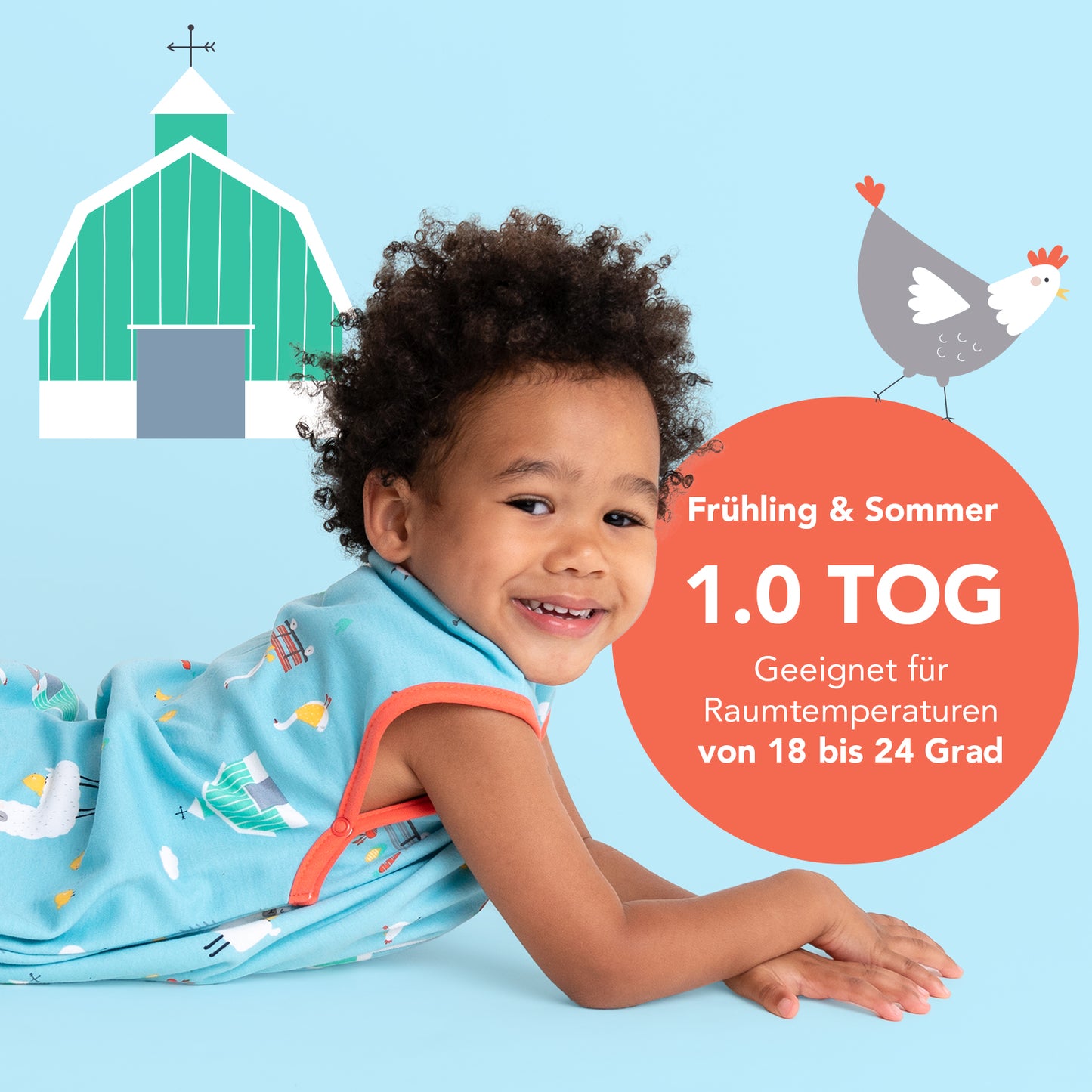 Bio Babyschlafsack, 1.0 TOG