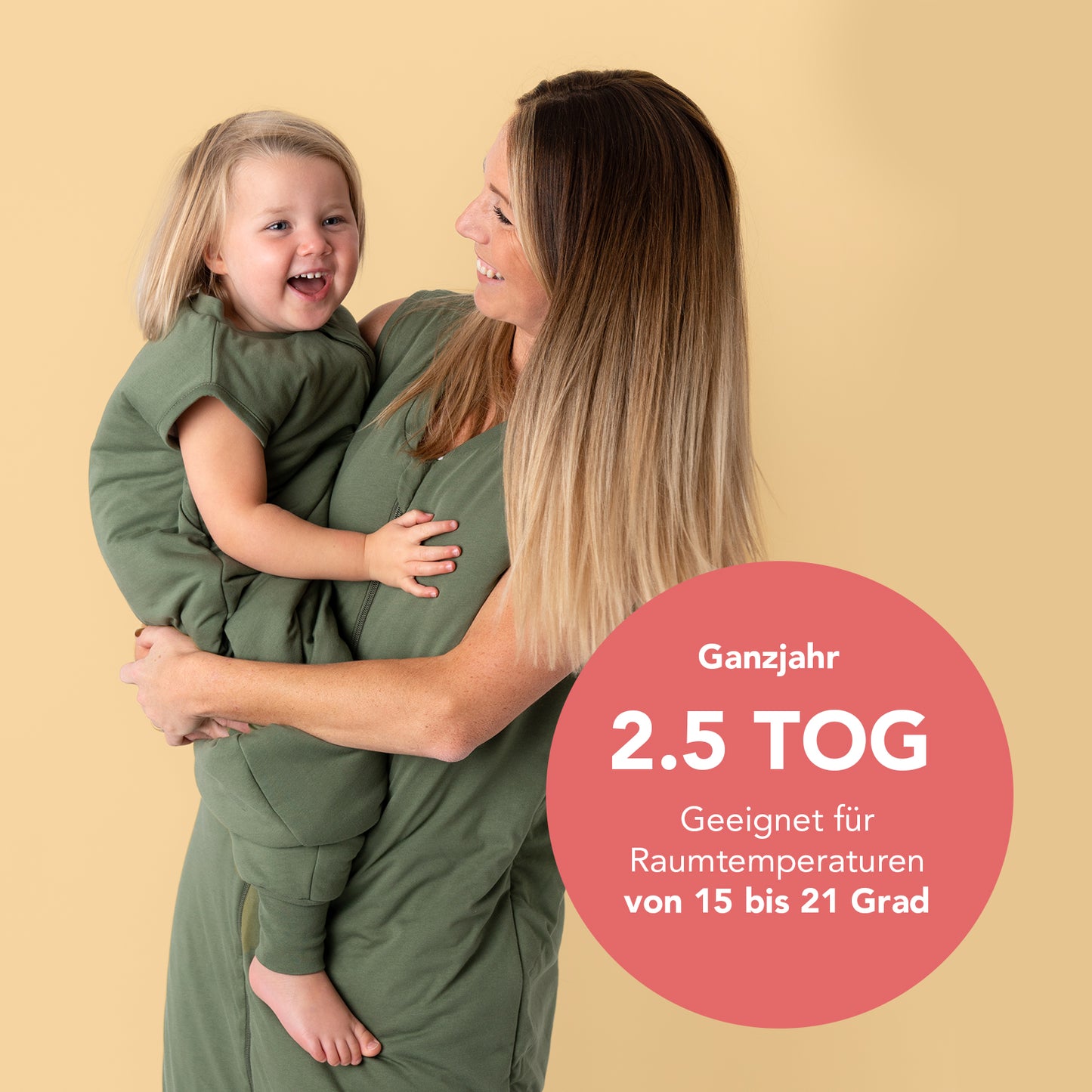 Ganzjahres Schlafsack mit Füßen, 2.5 TOG