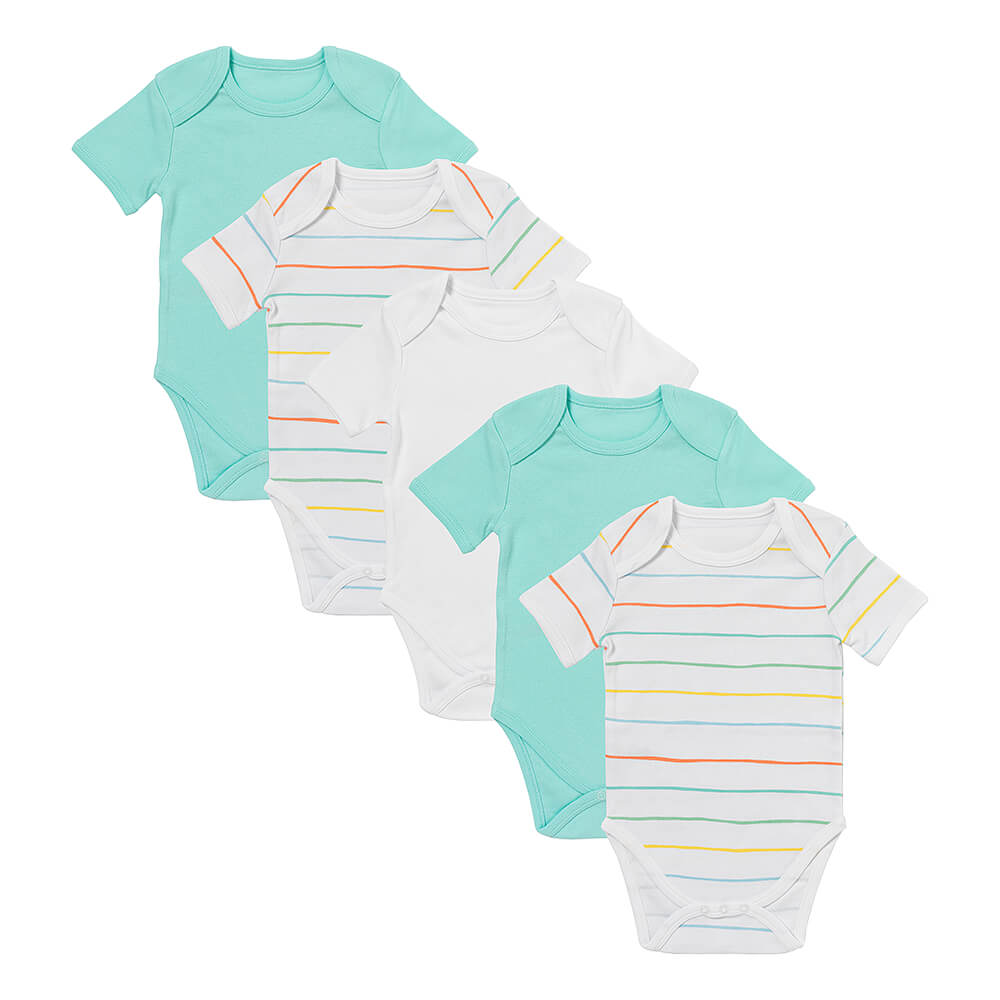 Bio Baby-Bodys kurzarm 5er-Pack