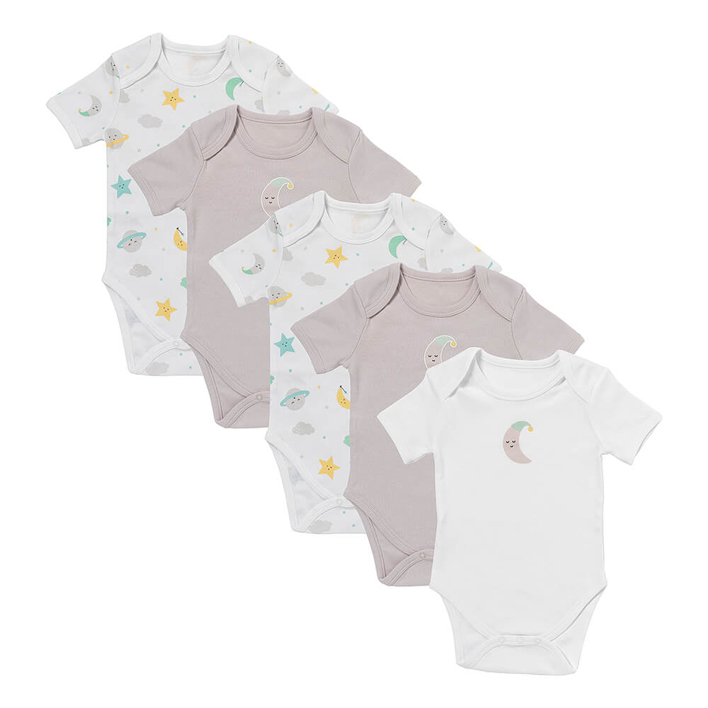 Bio Baby-Bodys kurzarm 5er-Pack