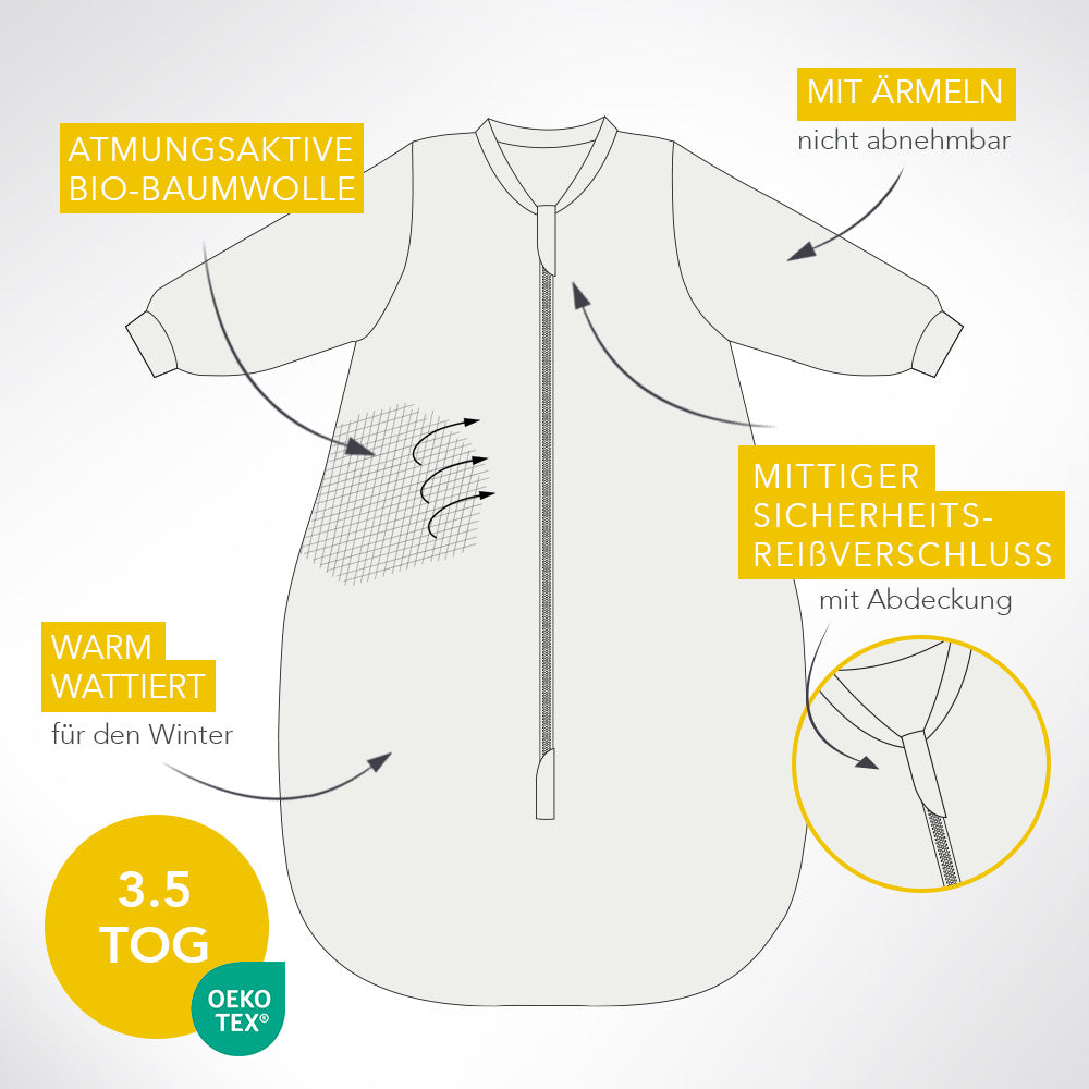 Bio Babyschlafsack, 3.5 TOG