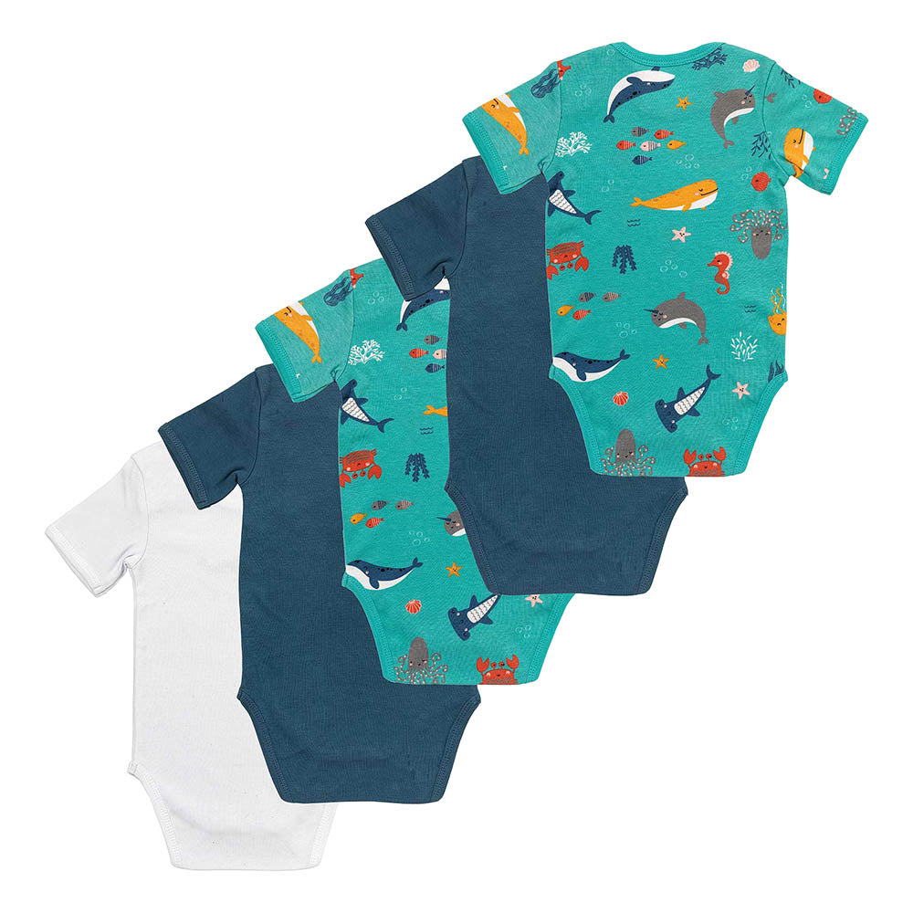 Bio Baby-Bodys kurzarm 5er-Pack