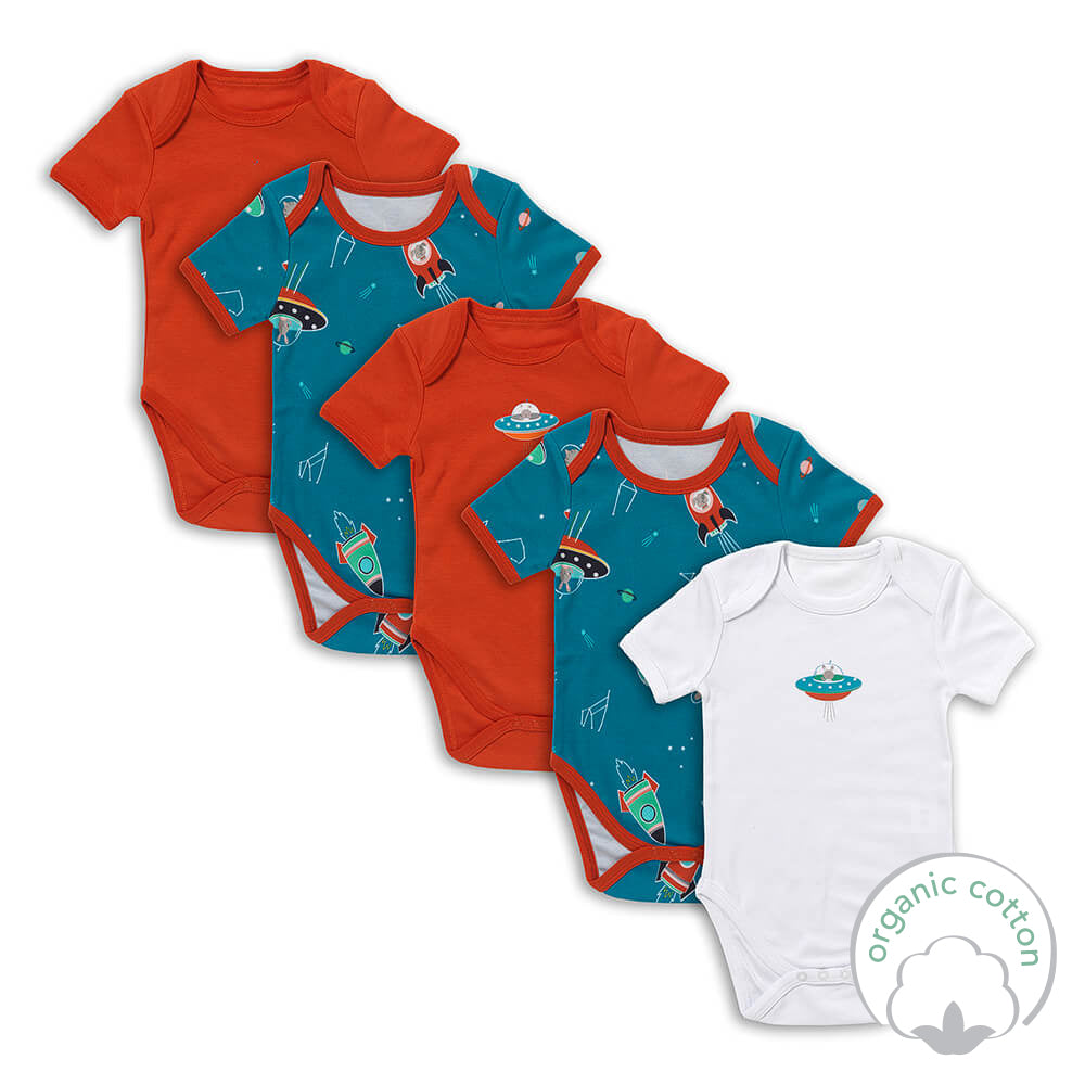 Bio Baby-Bodys kurzarm 5er-Pack