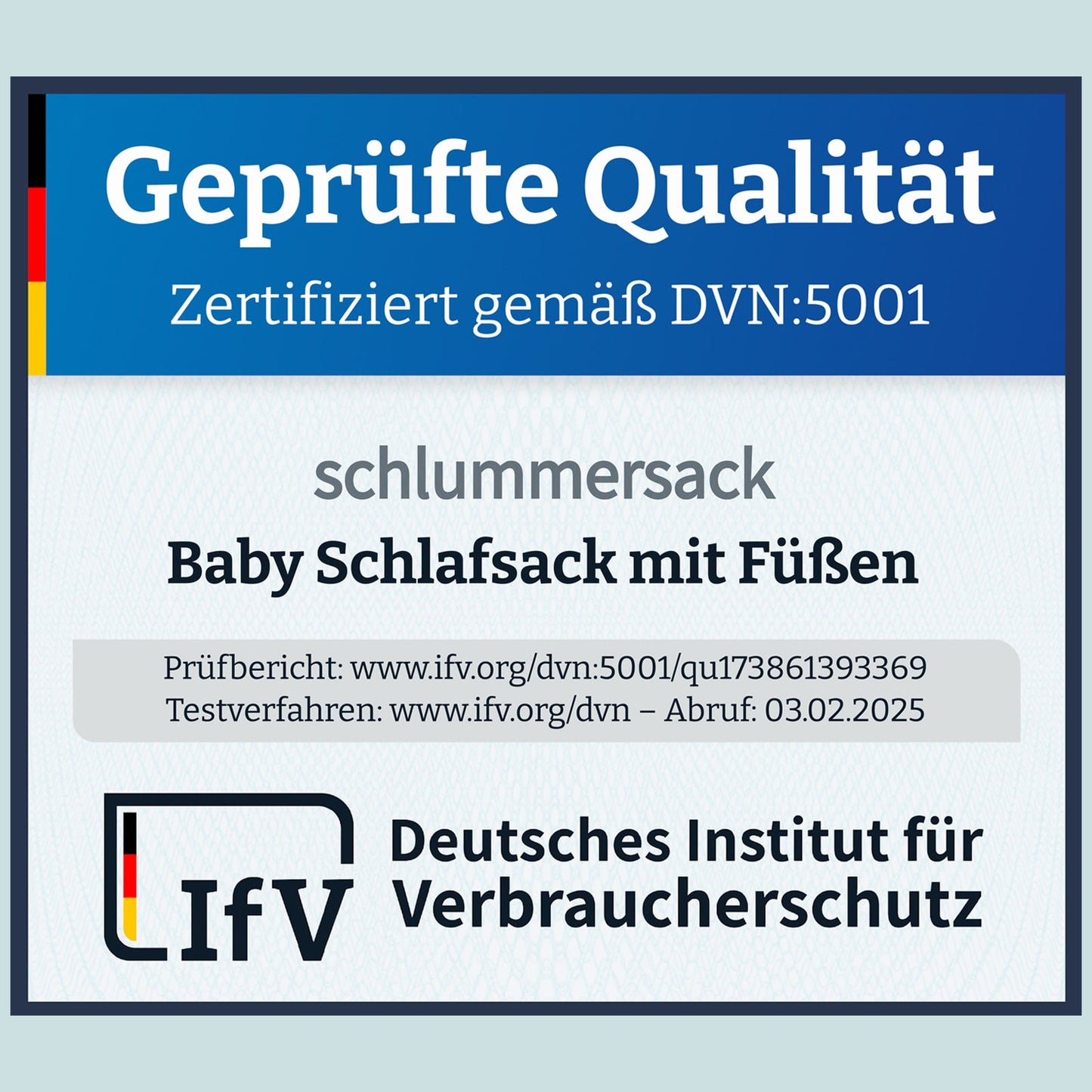 Ganzjahres Schlafsack mit Füßen, 2.5 TOG