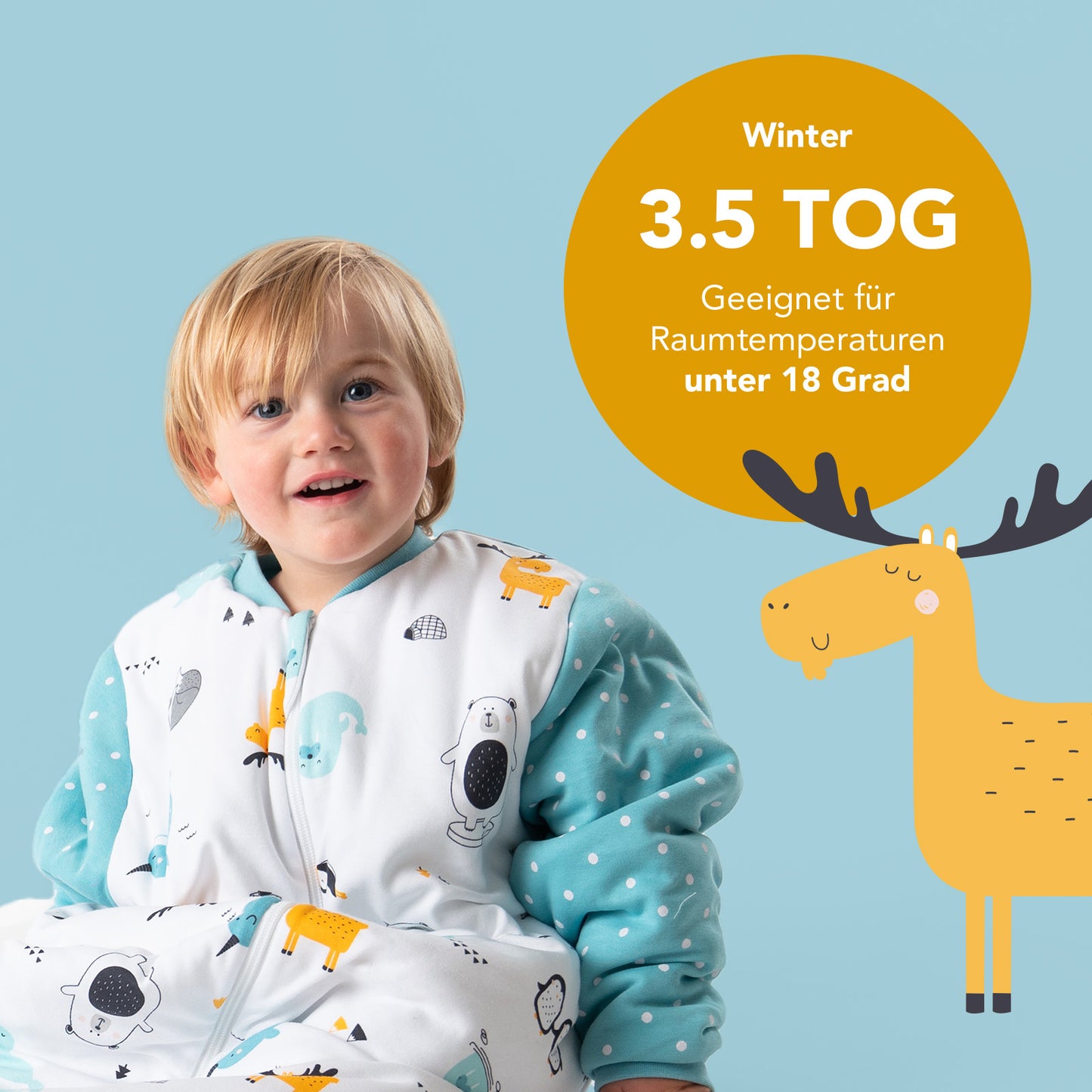 Bio Babyschlafsack, 3.5 TOG